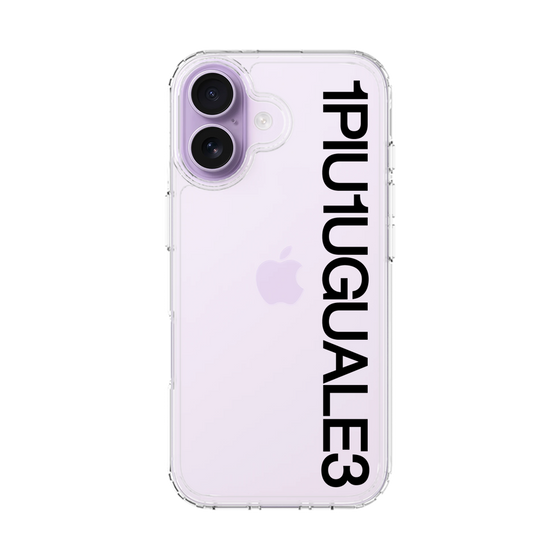 スリムプロテクションケース［ 1PIU1UGUALE3 - Logo - Black ］