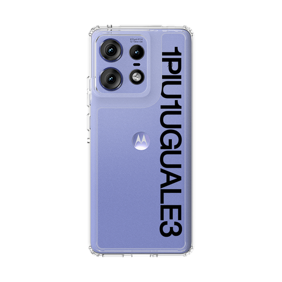 スリムプロテクションケース［ 1PIU1UGUALE3 - Logo - Black ］