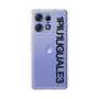 スリムプロテクションケース［ 1PIU1UGUALE3 - Logo - Black ］