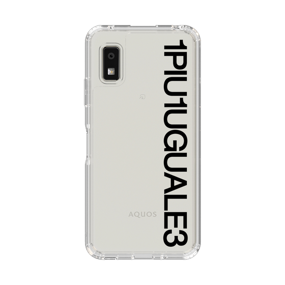 スリムプロテクションケース［ 1PIU1UGUALE3 - Logo - Black ］
