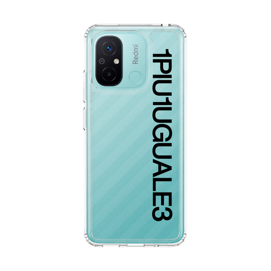 スリムプロテクションケース［ 1PIU1UGUALE3 - Logo - Black ］