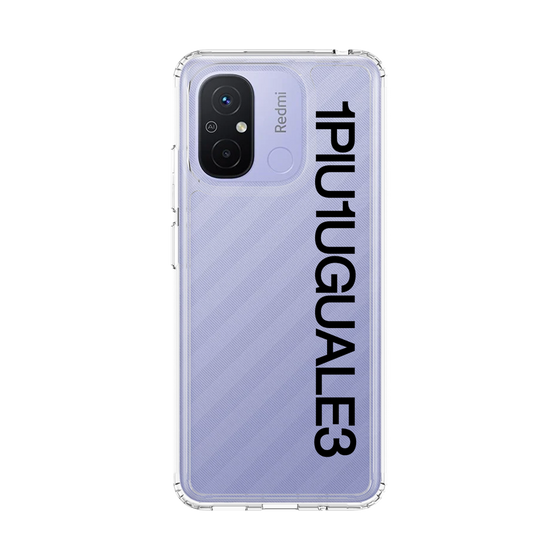 スリムプロテクションケース［ 1PIU1UGUALE3 - Logo - Black ］