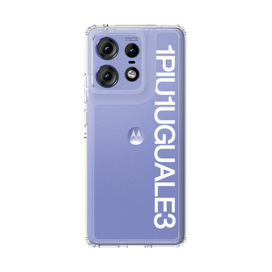 スリムプロテクションケース［ 1PIU1UGUALE3 - Logo - White ］