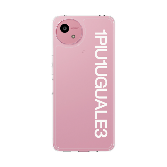スリムプロテクションケース［ 1PIU1UGUALE3 - Logo - White ］