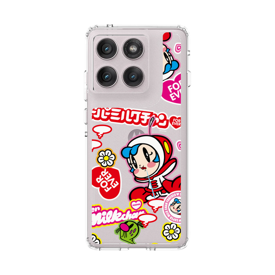 スリムプロテクションケース［ スーパーミルクチャンFOREVER♥ - ロゴ＆キャラ ］