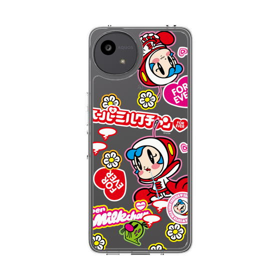 スリムプロテクションケース［ スーパーミルクチャンFOREVER♥ - ロゴ＆キャラ ］