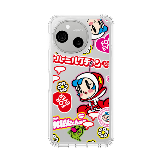 スリムプロテクションケース［ スーパーミルクチャンFOREVER♥ - ロゴ＆キャラ ］
