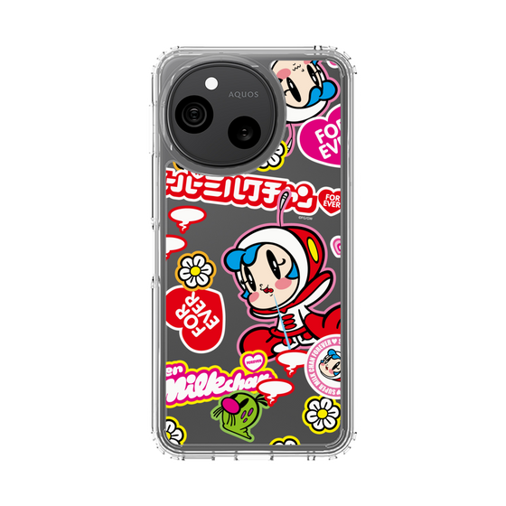 スリムプロテクションケース［ スーパーミルクチャンFOREVER♥ - ロゴ＆キャラ ］