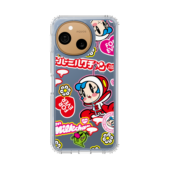 スリムプロテクションケース［ スーパーミルクチャンFOREVER♥ - ロゴ＆キャラ ］