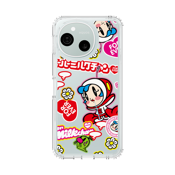 スリムプロテクションケース［ スーパーミルクチャンFOREVER♥ - ロゴ＆キャラ ］