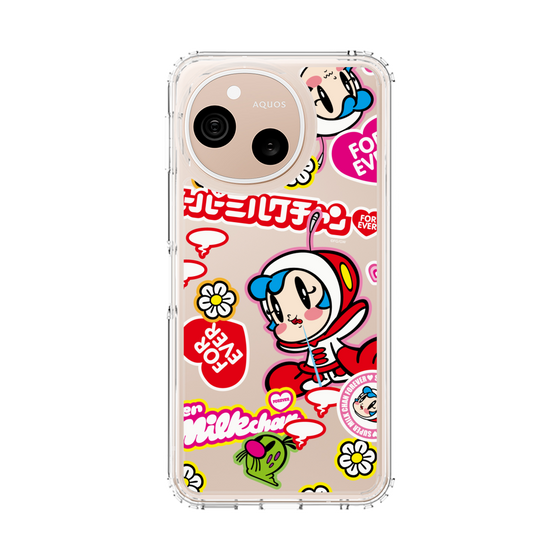 スリムプロテクションケース［ スーパーミルクチャンFOREVER♥ - ロゴ＆キャラ ］