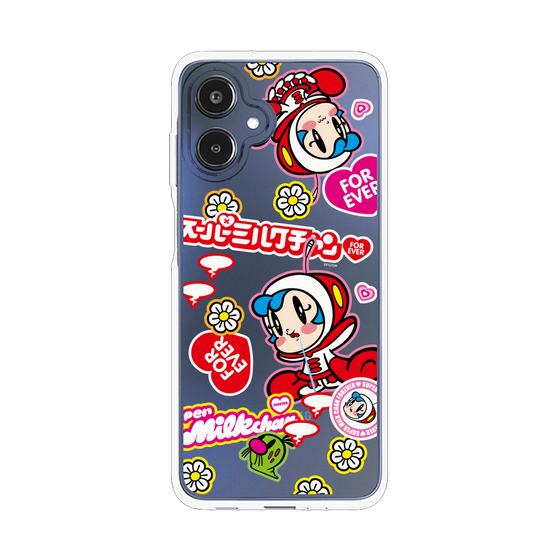 スリムプロテクションケース［ スーパーミルクチャンFOREVER♥ - ロゴ＆キャラ ］