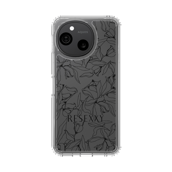 スリムプロテクションケース［ RESEXXY - フラワー - Clear ］