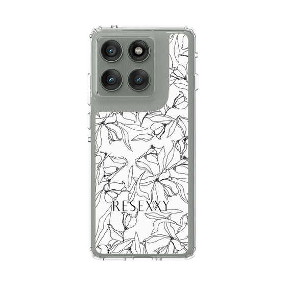 スリムプロテクションケース［ RESEXXY - フラワー - White ］