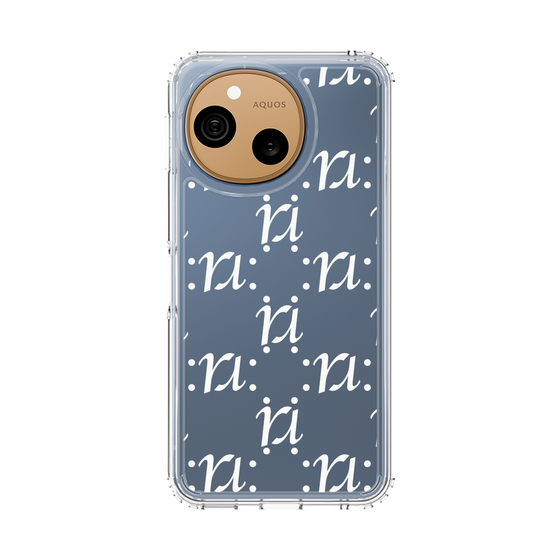 スリムプロテクションケース［ RESEXXY - モノグラム - White ］