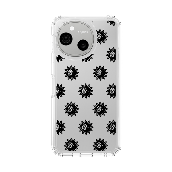 スリムプロテクションケース［ EVRIS - サニーモチーフ - Black ］