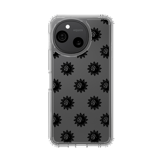 スリムプロテクションケース［ EVRIS - サニーモチーフ - Black ］