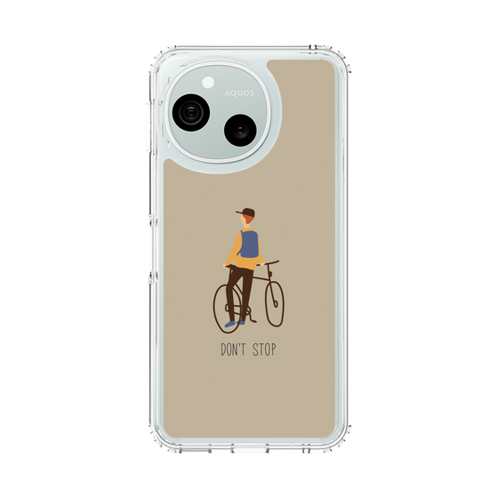 スリムプロテクションケース［ Dont stop - Brown ］