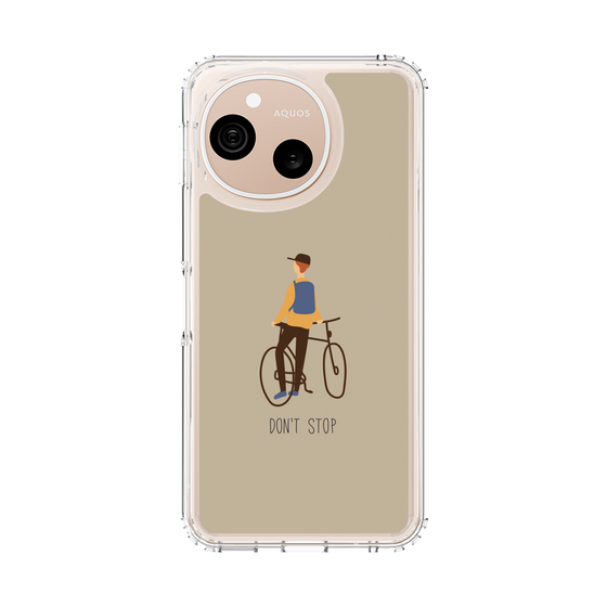 スリムプロテクションケース［ Dont stop - Brown ］