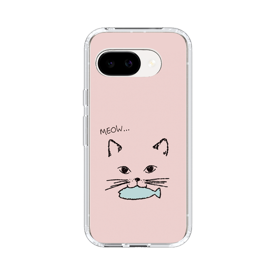 スリムプロテクションケース［ 食いしん坊なねこ - Pink ］