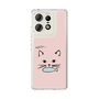 スリムプロテクションケース［ 食いしん坊なねこ - Pink ］