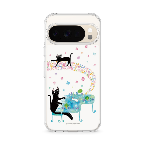スリムプロテクションケース［ おかべてつろう - 黒猫クロのとおりみち ］