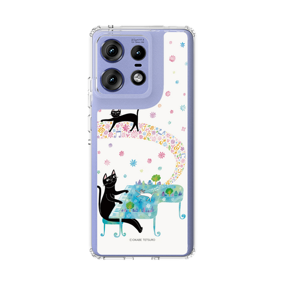 スリムプロテクションケース［ おかべてつろう - 黒猫クロのとおりみち ］
