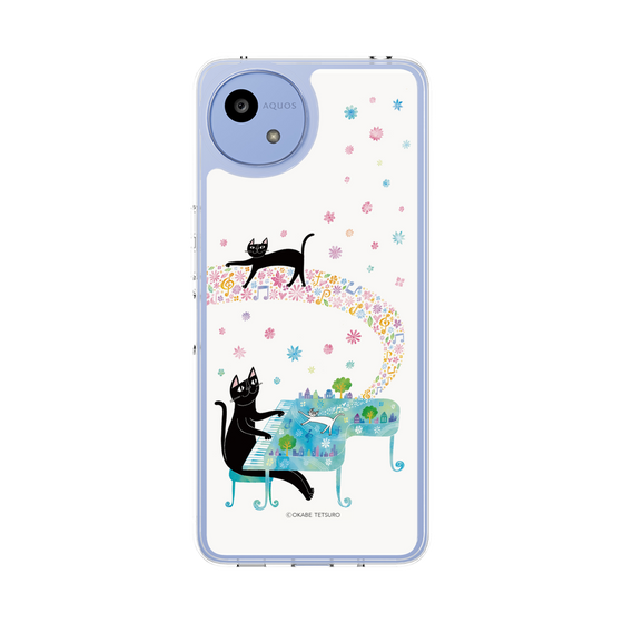 スリムプロテクションケース［ おかべてつろう - 黒猫クロのとおりみち ］