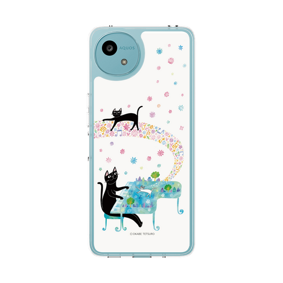 スリムプロテクションケース［ おかべてつろう - 黒猫クロのとおりみち ］