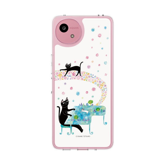 スリムプロテクションケース［ おかべてつろう - 黒猫クロのとおりみち ］