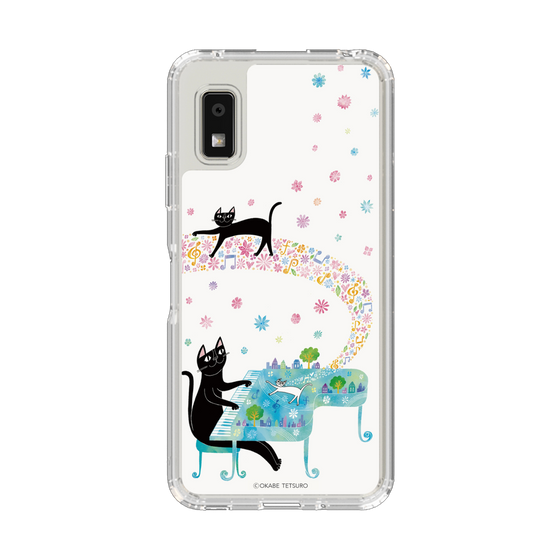 スリムプロテクションケース［ おかべてつろう - 黒猫クロのとおりみち ］