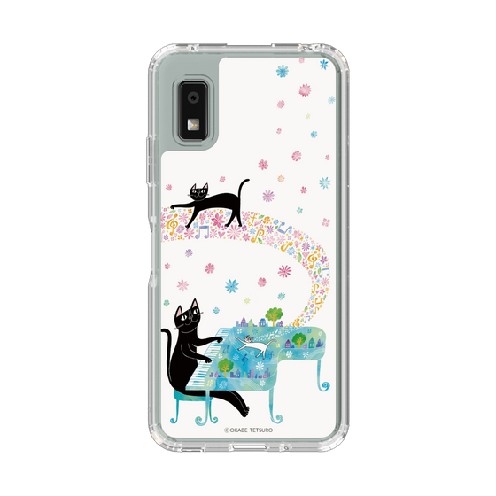 スリムプロテクションケース［ おかべてつろう - 黒猫クロのとおりみち ］