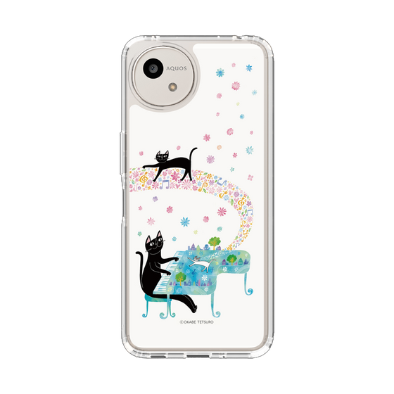 スリムプロテクションケース［ おかべてつろう - 黒猫クロのとおりみち ］