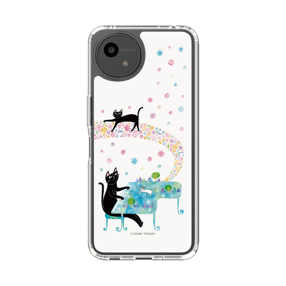 スリムプロテクションケース［ おかべてつろう - 黒猫クロのとおりみち ］