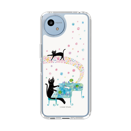 スリムプロテクションケース［ おかべてつろう - 黒猫クロのとおりみち ］