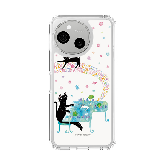 スリムプロテクションケース［ おかべてつろう - 黒猫クロのとおりみち ］