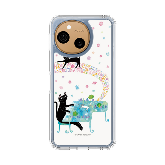 スリムプロテクションケース［ おかべてつろう - 黒猫クロのとおりみち ］