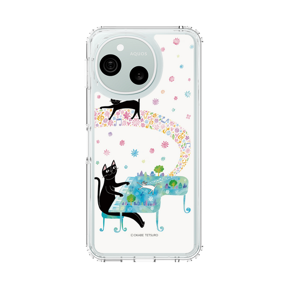 スリムプロテクションケース［ おかべてつろう - 黒猫クロのとおりみち ］