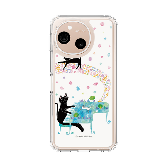 スリムプロテクションケース［ おかべてつろう - 黒猫クロのとおりみち ］