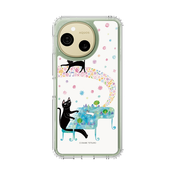 スリムプロテクションケース［ おかべてつろう - 黒猫クロのとおりみち ］