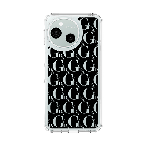 スリムプロテクションケース［ GYDA - モノグラム - Black ］