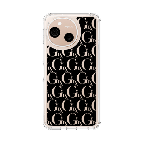 スリムプロテクションケース［ GYDA - モノグラム - Black ］