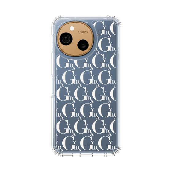 スリムプロテクションケース［ GYDA - モノグラム - White ］