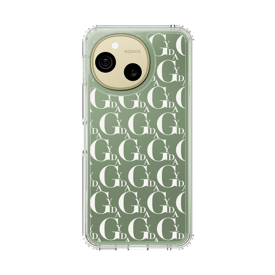 スリムプロテクションケース［ GYDA - モノグラム - White ］