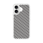 スリムプロテクションケース［ Small Stripe - Gray × Black ］