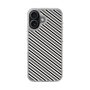 スリムプロテクションケース［ Small Stripe - Gray × Black ］