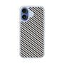 スリムプロテクションケース［ Small Stripe - Gray × Black ］