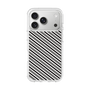 スリムプロテクションケース［ Small Stripe - Gray × Black ］