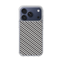 スリムプロテクションケース［ Small Stripe - Gray × Black ］