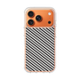 スリムプロテクションケース［ Small Stripe - Gray × Black ］